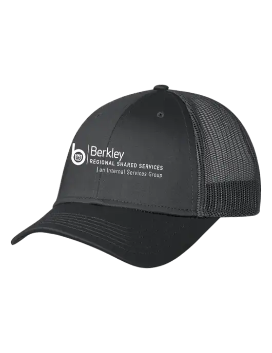Charcoal Mesh Trucker Cap Snap Back w/Berkley RSS logo