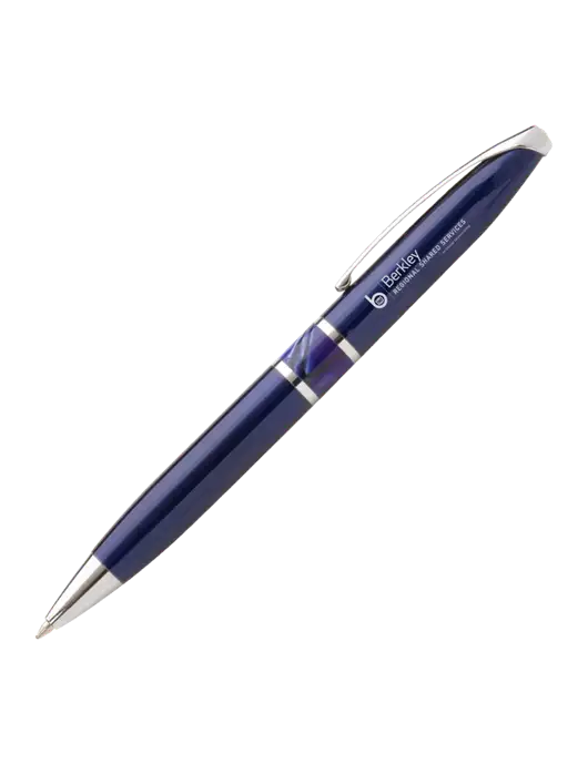 Illusion Navy Pen - Black Ink w/Berkley RSS logo