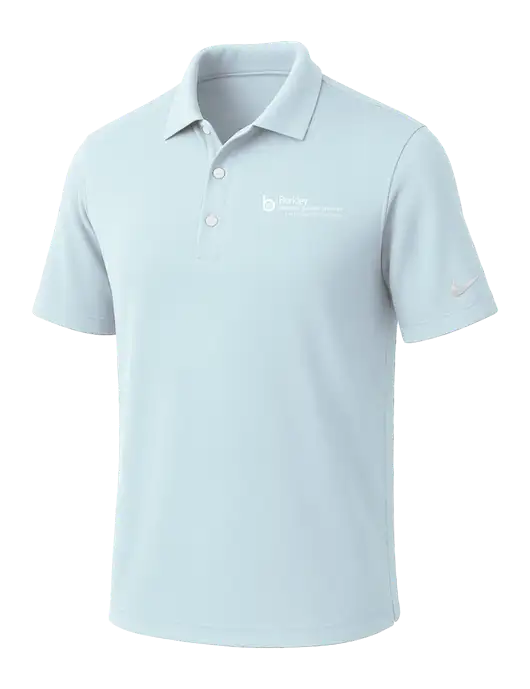 NIKE Very Light Blue Dri-Fit Micro Pique Polo w/Berkley RSS logo