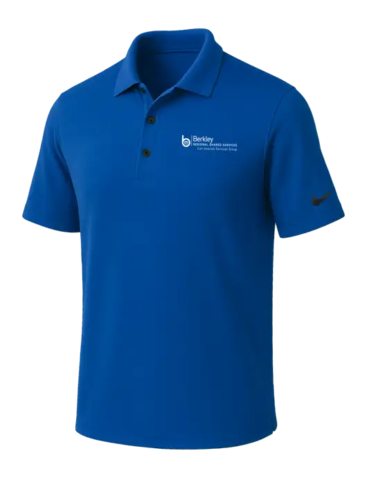 NIKE Dark Royal Dri-Fit Micro Pique Polo w/Berkley RSS logo