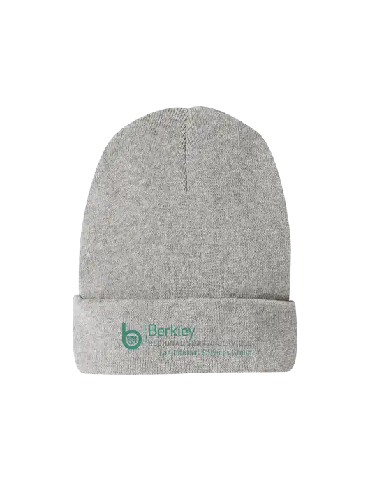 Recycled Light Heather Grey Beanie w/Berkley RSS logo