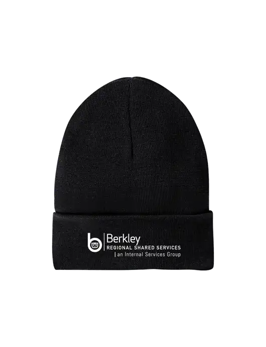 Recycled Black Beanie w/Berkley RSS logo
