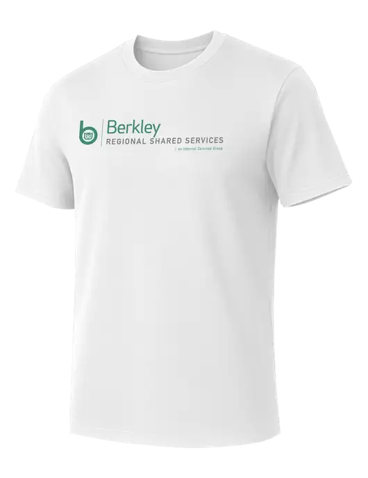 Allmade Bright White Organic Cotton Tee w/Berkley RSS logo