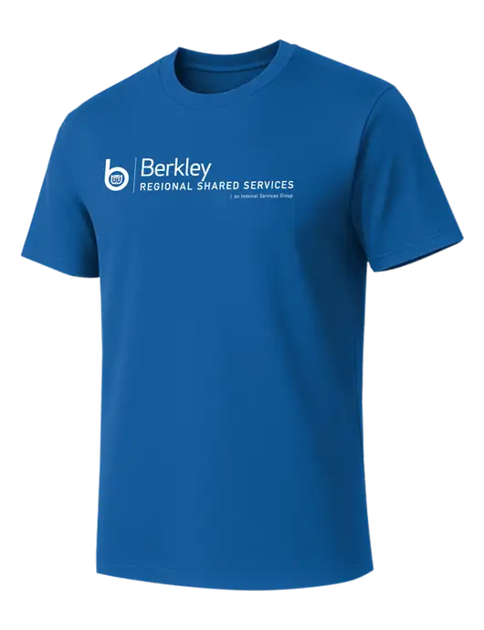 Allmade Royal Blue Organic Cotton Tee w/Berkley RSS logo