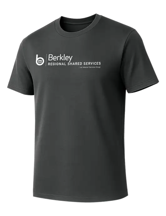 Allmade Charcoal Grey Organic Cotton Tee w/Berkley RSS logo