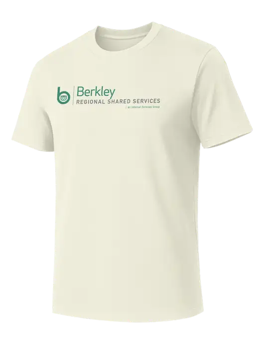 Allmade White Sand Organic Cotton Tee w/Berkley RSS logo