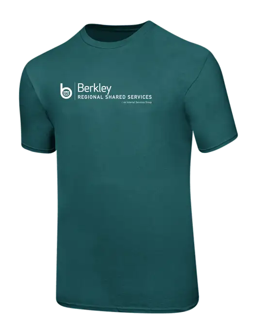 Ring Spun Dark Teal 4.5 oz T-Shirt w/Berkley RSS logo