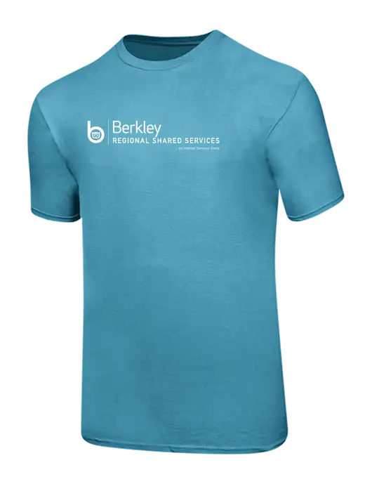Ring Spun Light Sapphire 4.5 oz T-Shirt w/Berkley RSS logo