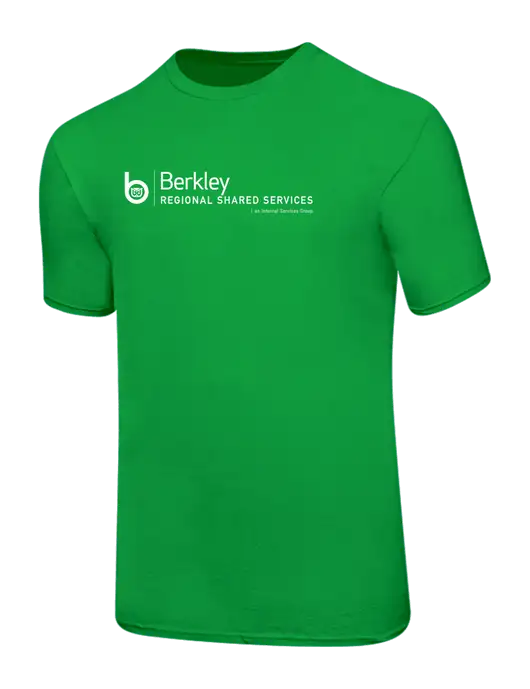 Ring Spun Light Kelly Green 4.5 oz T-Shirt w/Berkley RSS logo