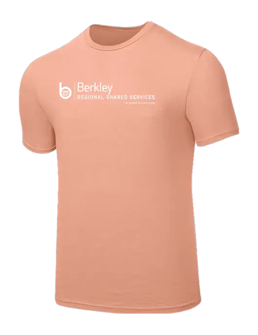 Seriously Soft Light Peach T-Shirt w/Berkley RSS logo
