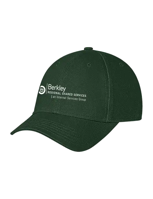 Dark Green Structured Soft Snap Closure Hook & Loop Cap w/Berkley RSS logo