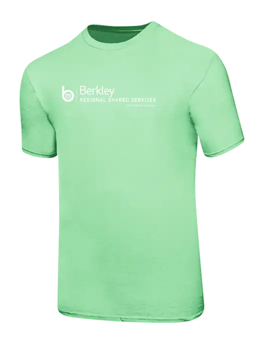Ring Spun Light Green 4.5 oz T-Shirt w/Berkley RSS logo