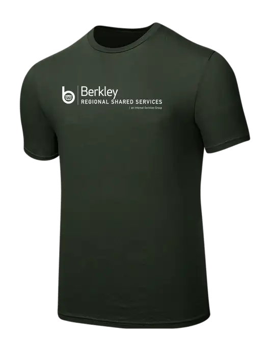 Seriously Soft Dark Olive T-Shirt w/Berkley RSS logo