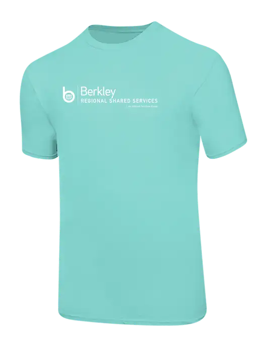 Ring Spun Seafoam 4.5 oz T-Shirt w/Berkley RSS logo