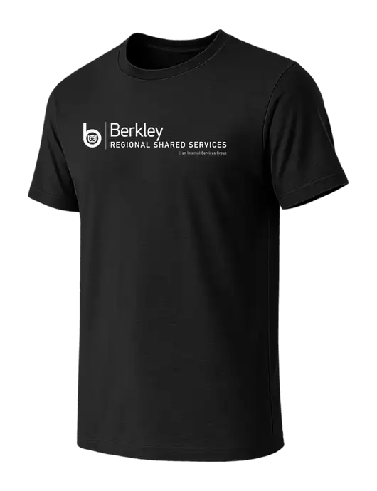 BELLA+CANVAS Black CVC Short Sleeve Tee w/Berkley RSS logo