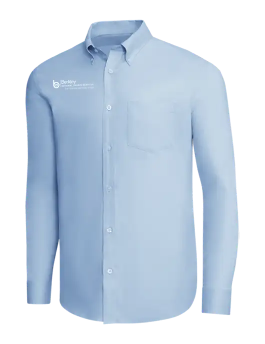Brooks Brothers Light Blue Wrinkle-Free Stretch Pinpoint Shirt w/Berkley RSS logo