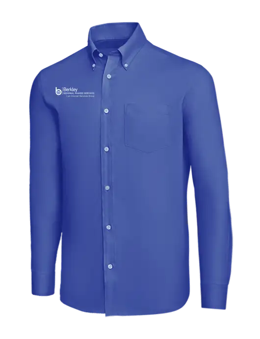 Brooks Brothers Dark Royal Wrinkle-Free Stretch Nailhead Shirt w/Berkley RSS logo