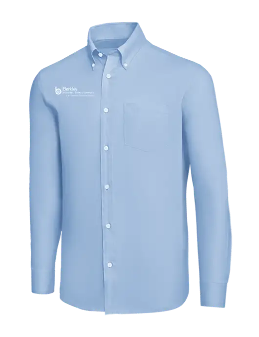 Brooks Brothers Light Blue Wrinkle-Free Stretch Nailhead Shirt w/Berkley RSS logo