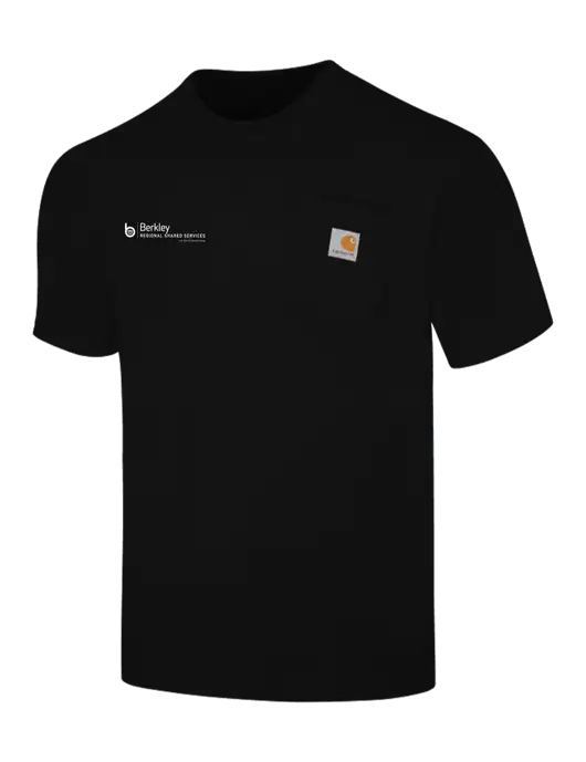 Carhartt Loose Fit Workwear Black Short Sleeve Pocket T-Shirt w/Berkley RSS logo