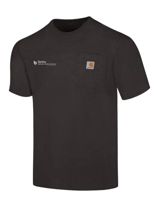 Carhartt Loose Fit Workwear Charcoal Heather Short Sleeve Pocket T-Shirt w/Berkley RSS logo
