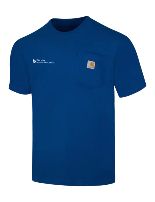 Carhartt Loose Fit Workwear Dark Sapphire Short Sleeve Pocket T-Shirt w/Berkley RSS logo