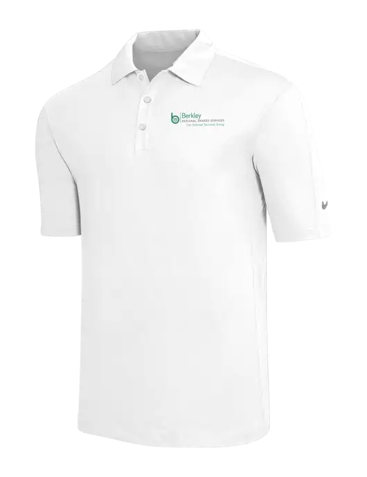 Nike White Tech Sport Dri-FIT Polo w/Berkley RSS logo