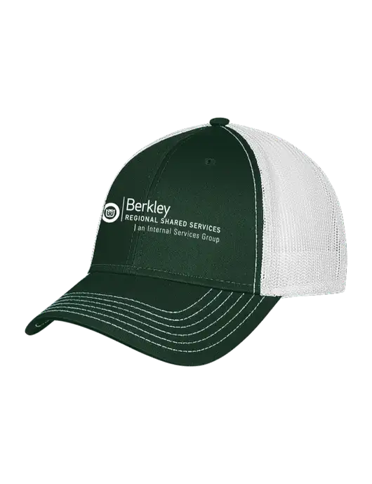 Dark Green/White Mesh Trucker Cap Snap Back w/Berkley RSS logo