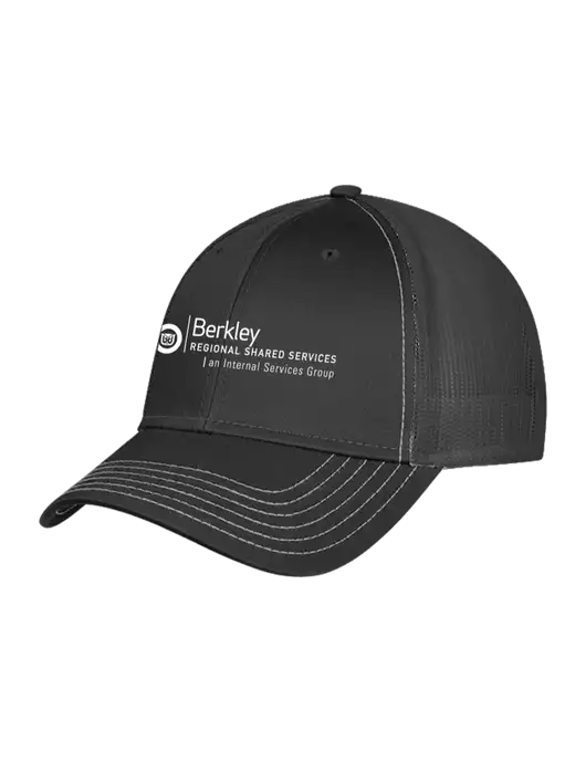 Charcoal Grey Mesh Trucker Cap Snap Back w/Berkley RSS logo
