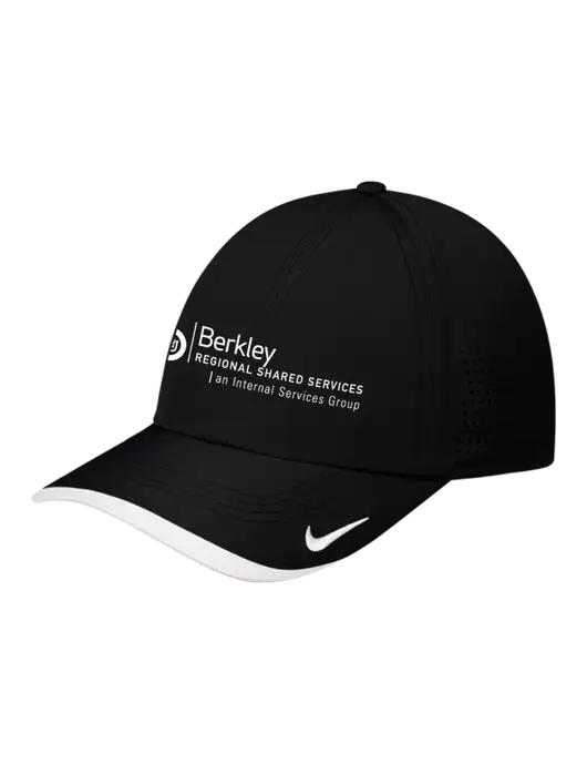 Nike Black/White Dri-FIT Perforated Performance Cap w/Berkley RSS logo