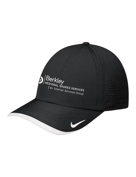 Nike Black/White Dri-FIT Perforated Performance Cap w/Berkley RSS logo