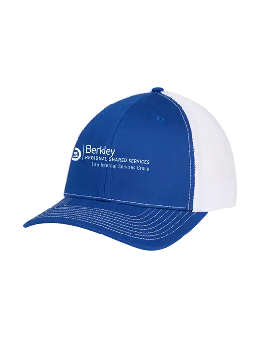 Richardson Adjustable Snapback Original 112 Trucker Cap Royal w/White Mesh w/Berkley RSS logo