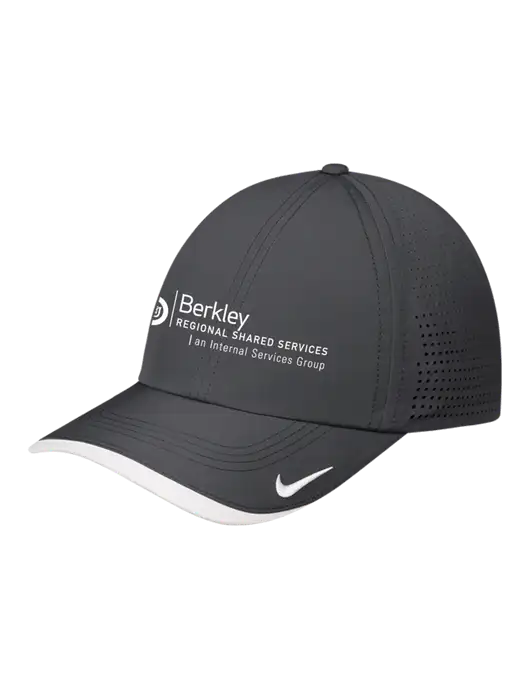 Nike Dark Grey/White Dri-FIT Perforated Performance Cap w/Berkley RSS logo