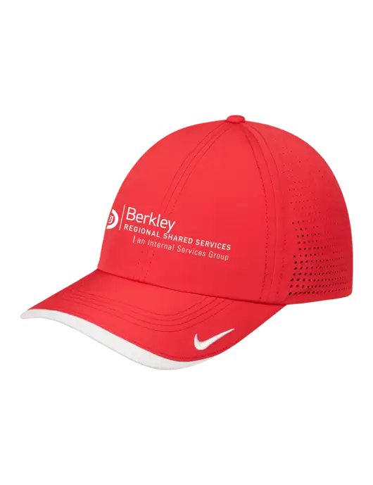 Nike Red/White Dri-FIT Perforated Performance Cap w/Berkley RSS logo
