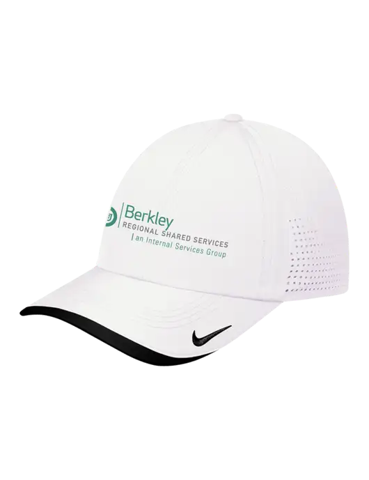 Nike White/Black Dri-FIT Perforated Performance Cap w/Berkley RSS logo