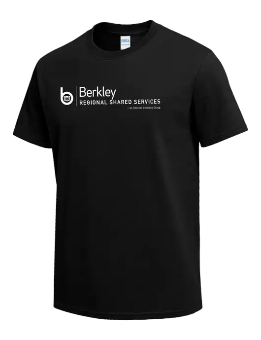 Black Heavyweight 6.1 oz T-Shirt w/Berkley RSS logo
