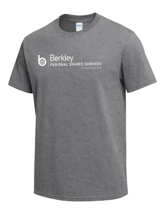 Medium Grey Heather Heavyweight 6.1 oz T-Shirt w/Berkley RSS logo