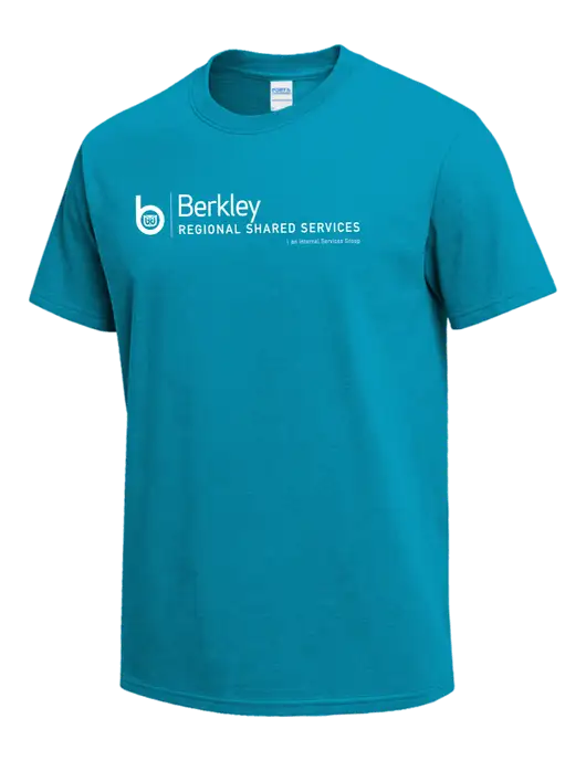 Sapphire Blue Heavyweight 6.1 oz T-Shirt w/Berkley RSS logo