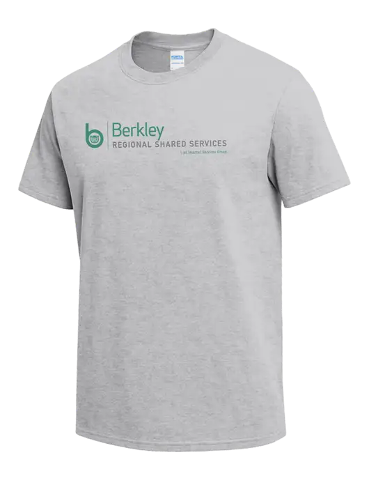 Light Grey Heather Heavyweight 6.1 oz T-Shirt w/Berkley RSS logo