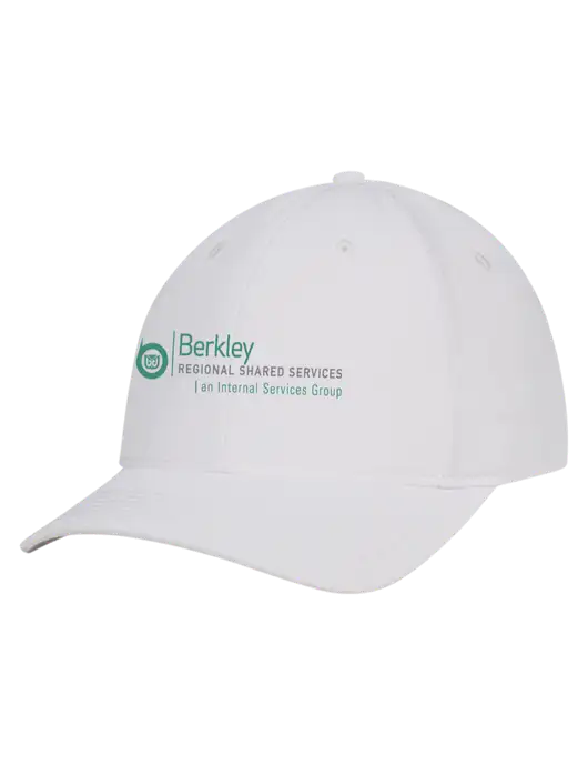 White Nylon Twill Performance Cap w/Berkley RSS logo
