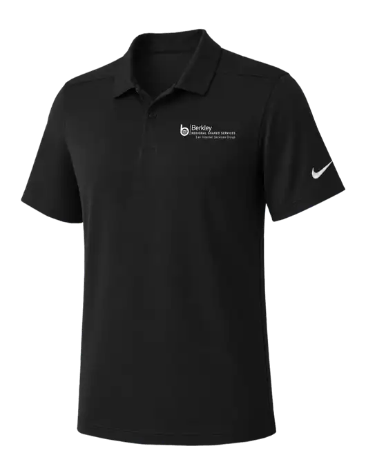 Nike Black Dry Essential Solid Polo w/Berkley RSS logo