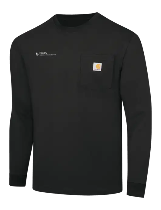 Carhartt Black Workwear Pocket Long Sleeve T-Shirt w/Berkley RSS logo