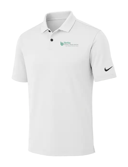 Nike White Dri-FIT Vapor Polo w/Berkley RSS logo