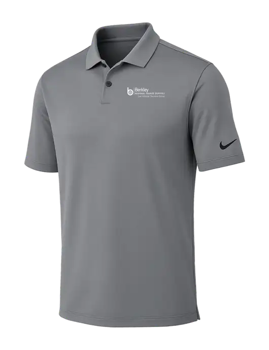 Nike Medium Grey Dri-FIT Vapor Polo w/Berkley RSS logo