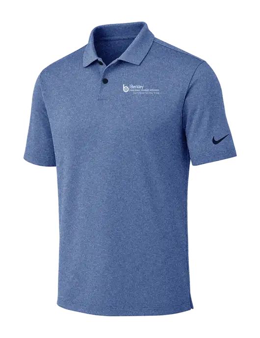 Nike Dark Royal Heather Dri-FIT Vapor Polo w/Berkley RSS logo