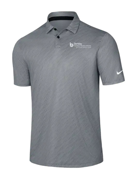 Nike Medium Grey Vapor Dash Polo w/Berkley RSS logo