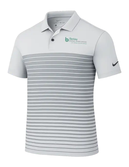 Nike Light Grey Dri-FIT Vapor Block Polo w/Berkley RSS logo