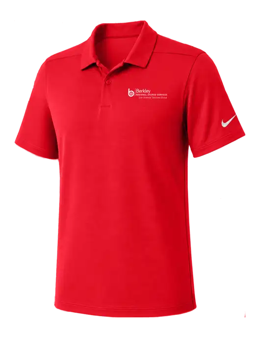 Nike Red Dry Essential Solid Polo w/Berkley RSS logo