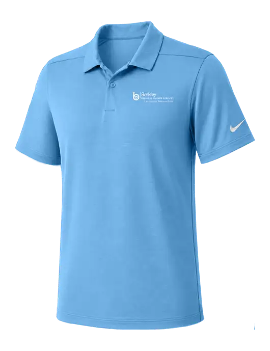 Nike Light Blue Dry Essential Solid Polo w/Berkley RSS logo