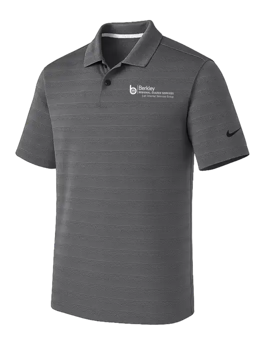 Nike Dark Medium Grey Dri-FIT Vapor Jacquard Polo w/Berkley RSS logo