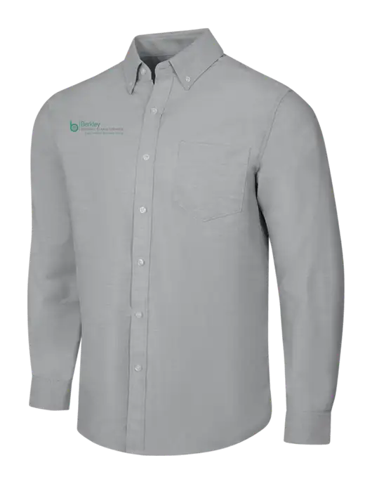 Light Grey SuperPro Oxford Shirt w/Berkley RSS logo